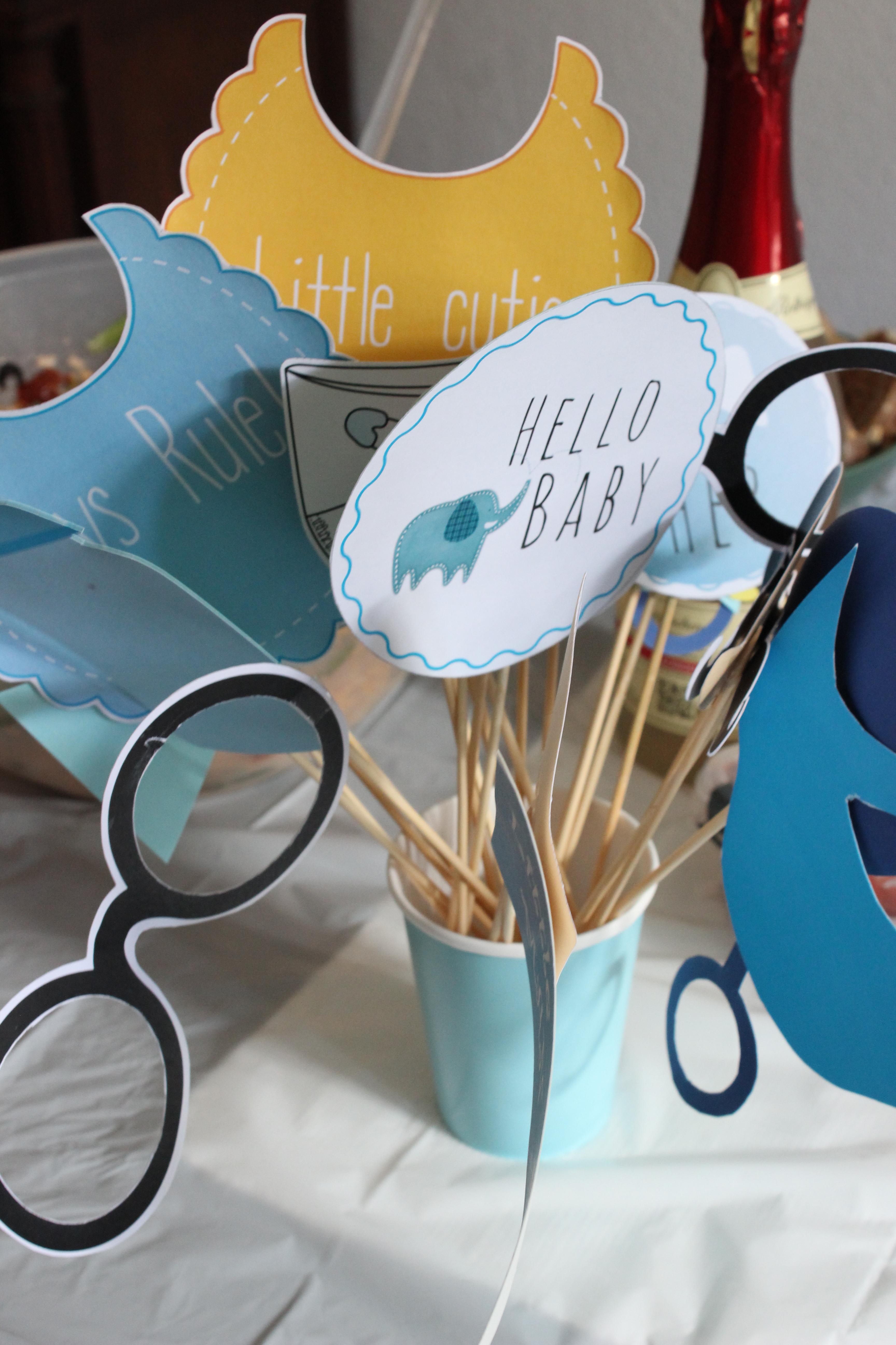 Babyshower Photo Booth Props